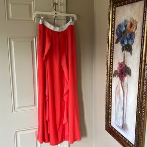 BCBG Maxazria Size Med Flowy Maxi Skirt